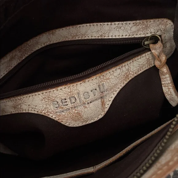 Bed Stu Rockababy Leather Cashew Rustic Nectar Lux Satchel Bag - Picture 5 of 16